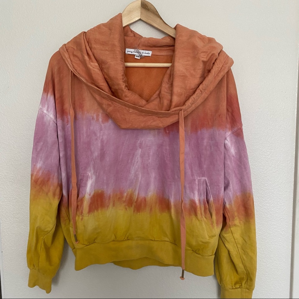 Young, Fabulous and Broke piper hoodie in tie dye XS. - Picture 3 of 6